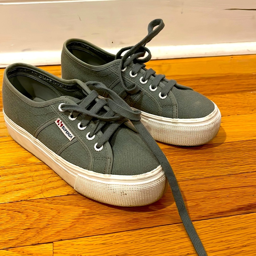 Gray Superga Sneakers